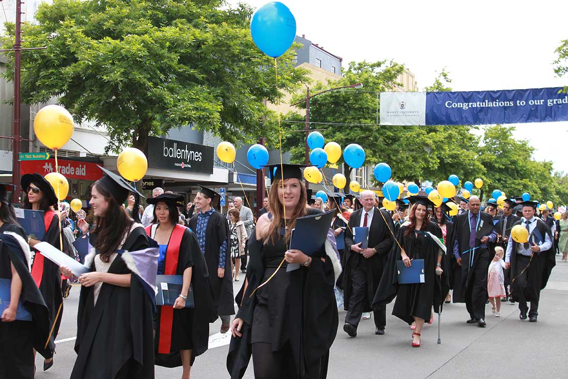Graduation ceremonies cap off year Massey University